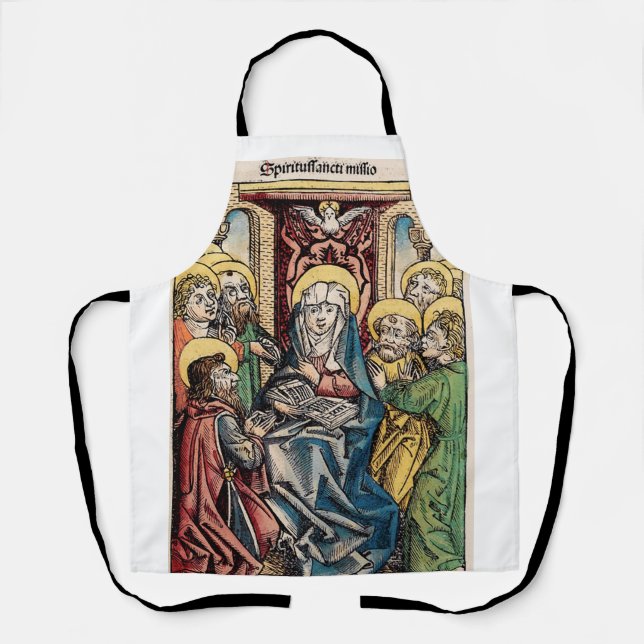 Pentecost scene after Easter Sunday Apron (Front)