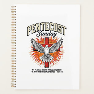 Pentecost Sunday Dove Cross Vintage Shirt Planner
