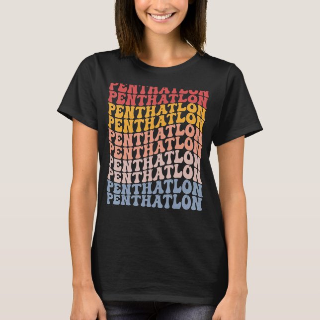 Penthatlon Groovy Retro Sports T-Shirt (Front)