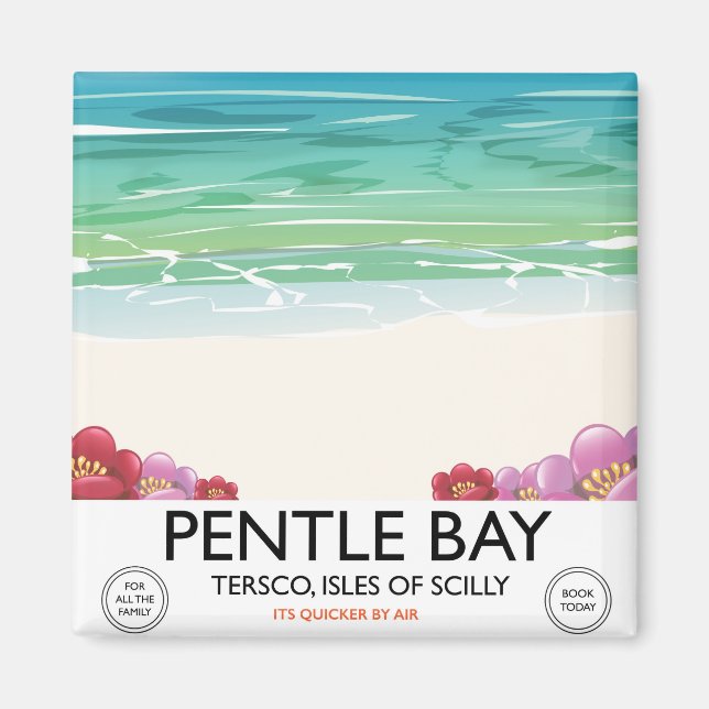 Pentle Bay, Tresco, Isles of Scilly Magnet (Front)