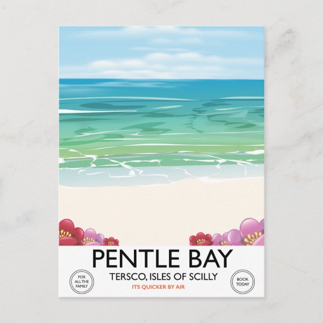 Pentle Bay, Tresco, Isles of Scilly Postcard (Front)