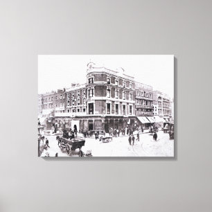 Pentonville Road scene, Islington, London Canvas Print