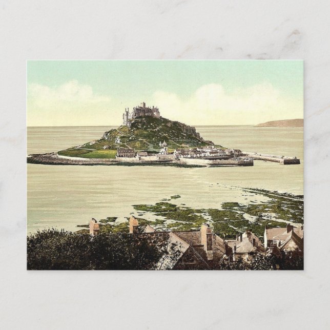 Penzance, St. Michael's Mount, Cornwall, England c Postcard (Front)