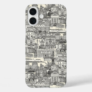 Penzance toile black pearl iPhone 16 plus case