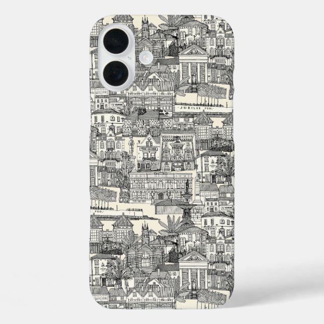 Penzance toile black pearl Case-Mate iPhone case (Back)