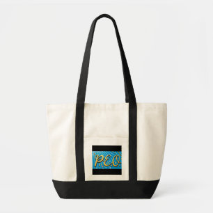 PEO Strapped Tote Bag - BLACK