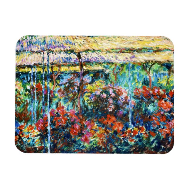 Peonies, 1887 Claude Monet cool, old, master Magnet (Horizontal)