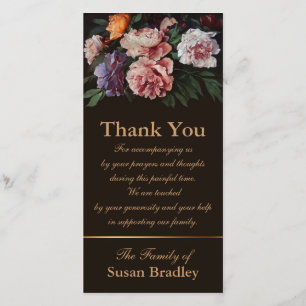 Peonies 1 Sympathy Thank You matching Stamp