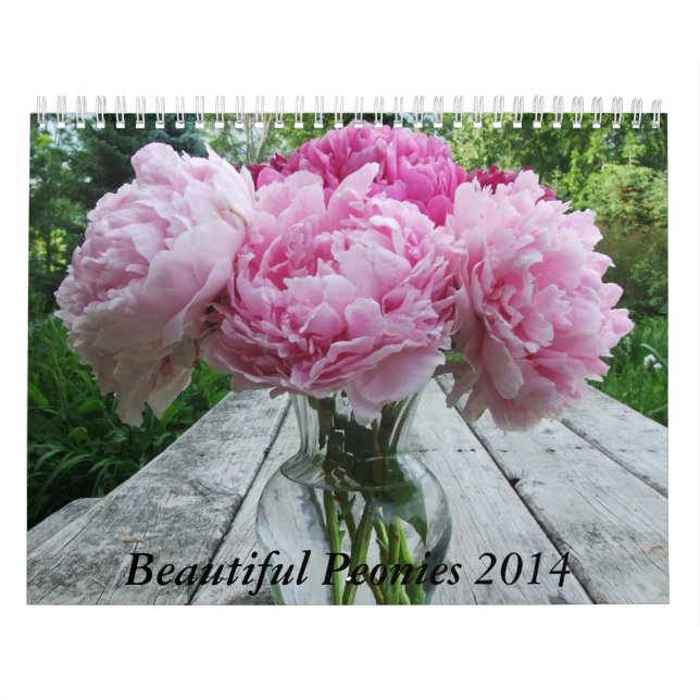 Peonies 2014 Calendar Flowers (Cover)