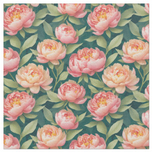 Peonies 5 fabric