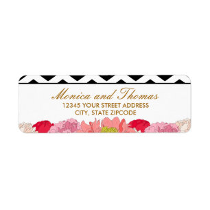 Peonies and Chevrons