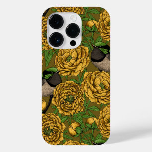 Peonies and wrens Case-Mate iPhone 14 pro case