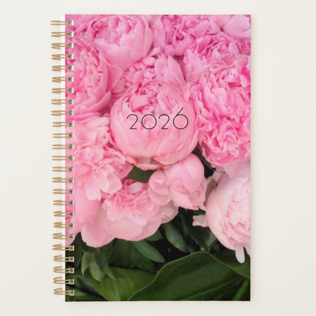 Peonies at the Plaza 2026 Planner (Front)
