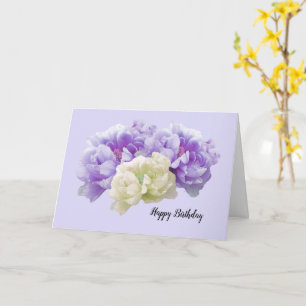 Peonies Birthday Card