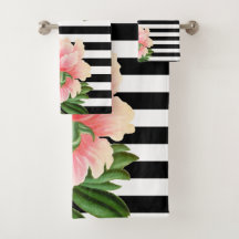 peonies black stripes