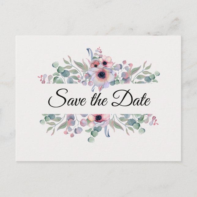 Peonies Border. Postcard (Front)