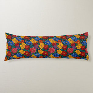 Peonies Botanical Home Decoration Boho Nexk Body Cushion