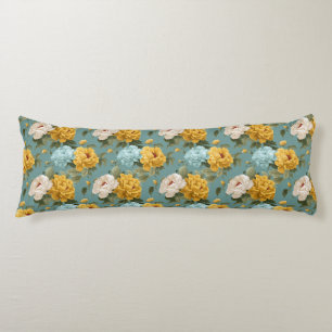 Peonies Botanical Nursery Decor Cottagecore Floor Body Cushion