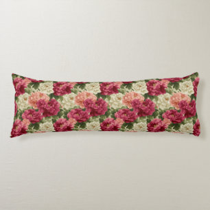 Peonies Bouquet Entryway Decor Western Travel Body Cushion
