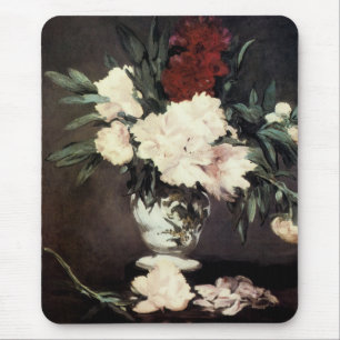 Peonies by Edouard Manet Mouse Mat