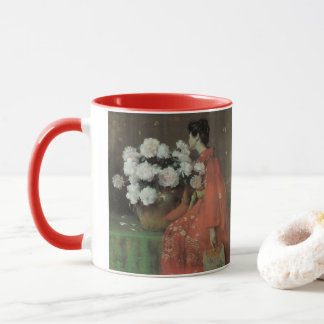 Peonies by William Merritt Chase, Vintage Fine Art Mug