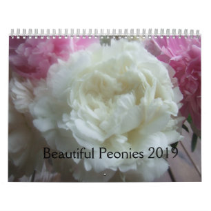 Peonies Calendar 2019