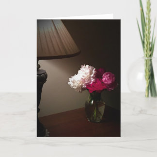 Peonies, card