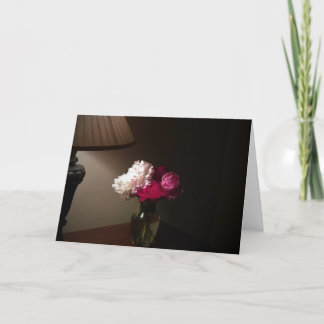 Peonies, card