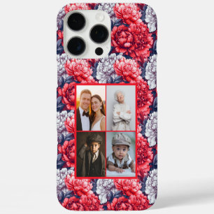 Peonies Custom Photo Collage Iphone Case