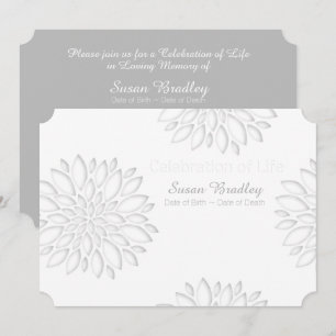 Peonies Digital Paper Cut-Out 3 Memorial Service C