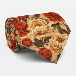 Peonies Floral Menswear Professional Tie