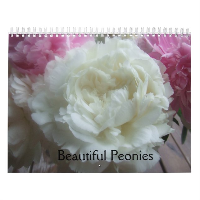 Peonies Flower Calendar (Cover)