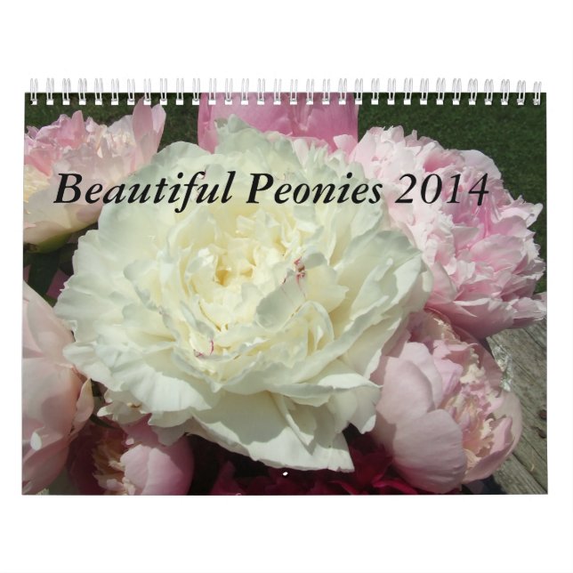 Peonies Flower Calendar 2014 (Cover)