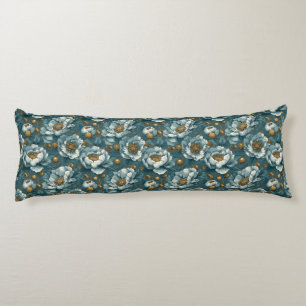 Peonies Flower Decorative Design Artistic Nexk Body Cushion