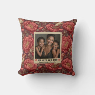 Peonies Flower First Time Mum Apartment Tropical Cushion