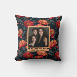 Peonies Godmother New Mum Farmhouse Decor Victoria Cushion