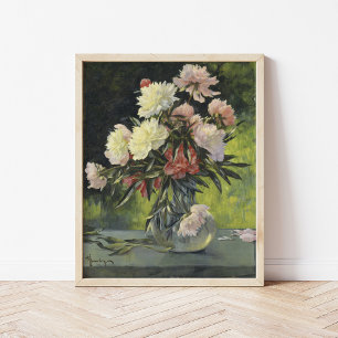 Peonies Gunnar Gunnarsson Wennerberg Poster