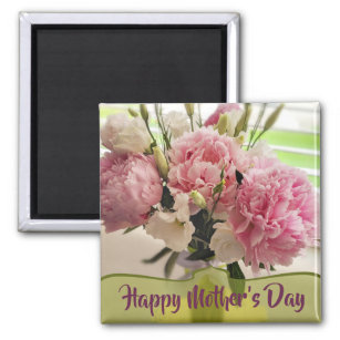 Peonies Mother's Day Floral  Magnet