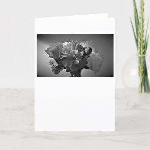 Peonies / Noir, card