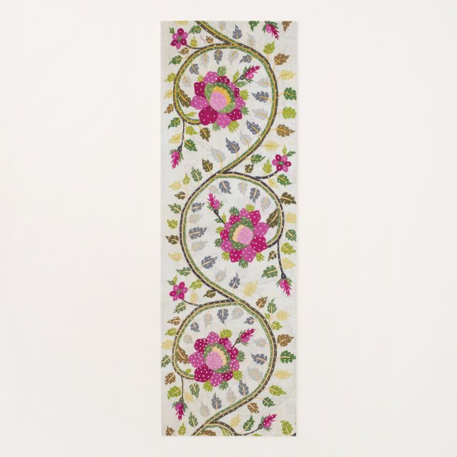 Peonies Pattern, William Morris Yoga Mat (Front)