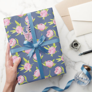 Peonies Pattern Wrapping Paper