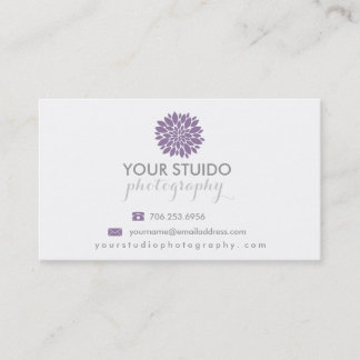 Peonies Photography Business Card | Photography