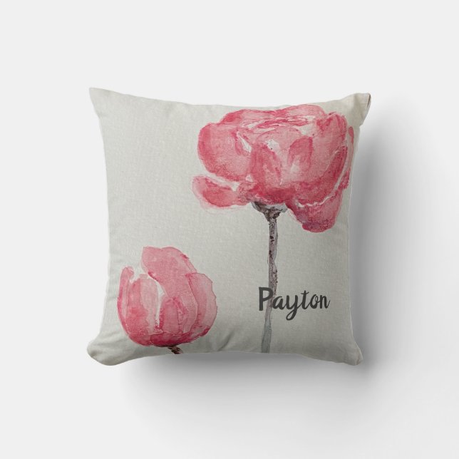Peonies Pillow (Front)