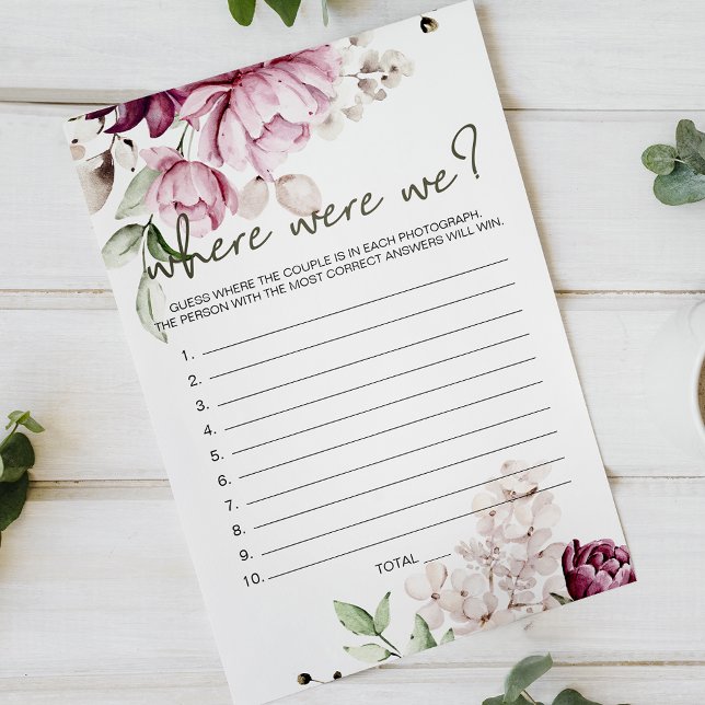 Peonies Pink Floral Game Where Were We Flyer (Creator Uploaded)