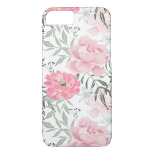 Peonies pink rose flowers flower garden bouquet iPhone 8/7 case