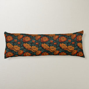 Peonies Print Coastal Decor Tropical Couch Body Cushion
