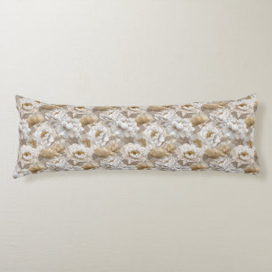 Peonies Print Interior Design Floral Maternity Body Cushion