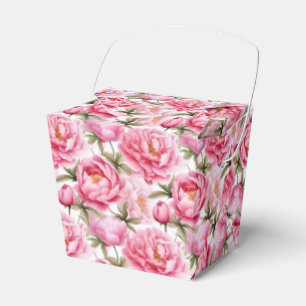 Peonies Print Party Treat Box