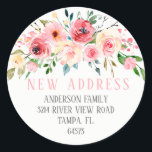 Peonies Rose Floral  Return Address Label<br><div class="desc">Beautiful hand painted watercolor flowers design featuring a bright springtime colour palette to add a touch of elegance to your event.</div>