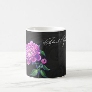 Peonies Thank You Coffee Mug